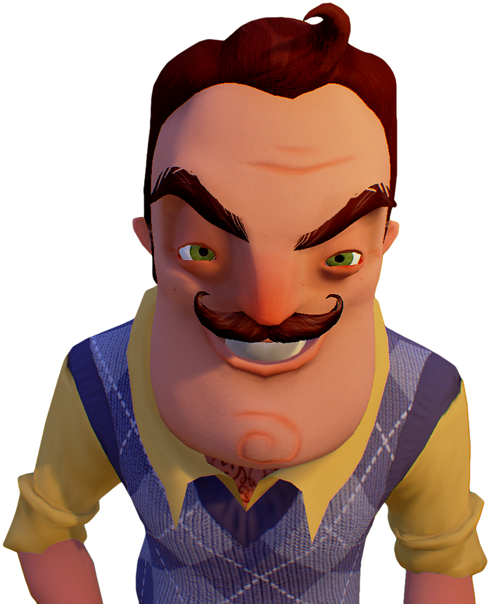 Hello Neighbor Is A Stealth Horror Game About Outmsarting - Neighbor From Hello Neighbor (695x878), Png Download