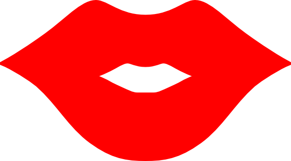 28 Collection Of Red Lips Clipart Png High Quality - Kiss (600x333), Png Download