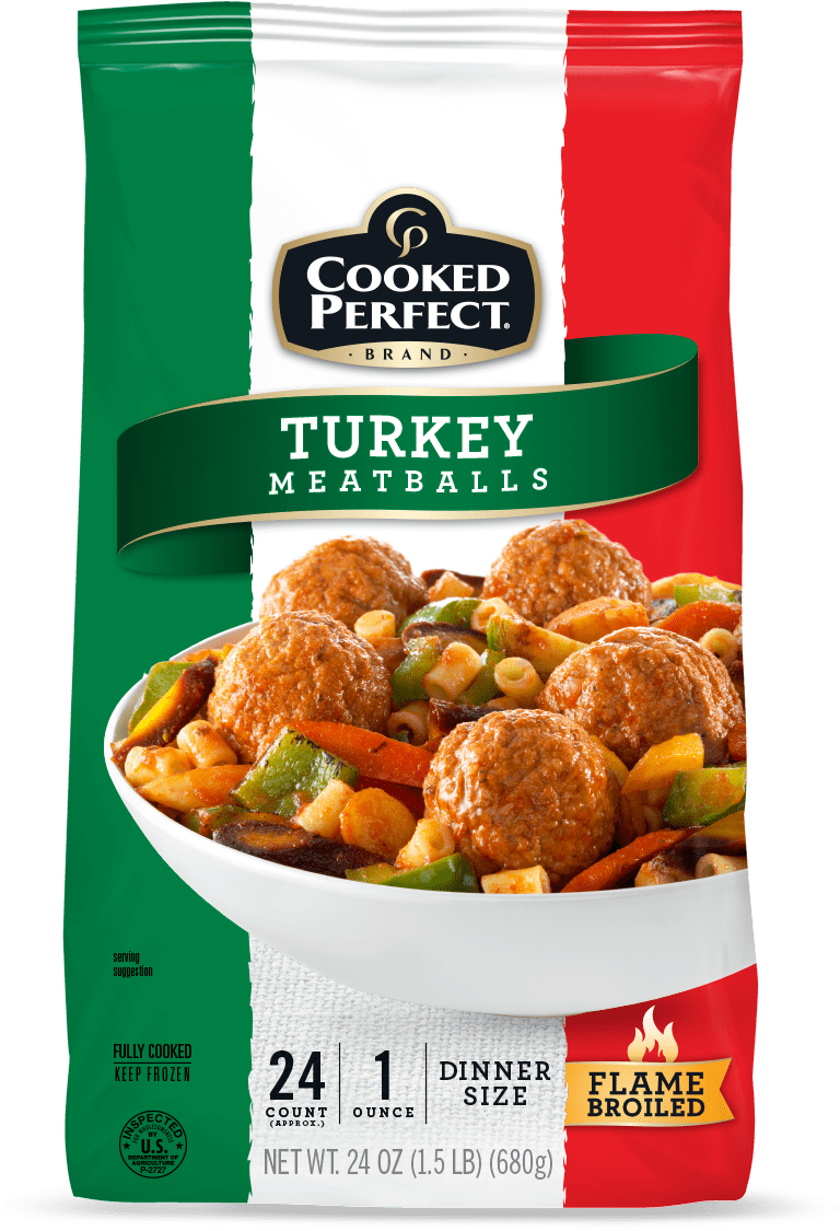 Cooked Perfect Turkey Meatballs - Frozen Angus Beef Meatballs (800x1320), Png Download