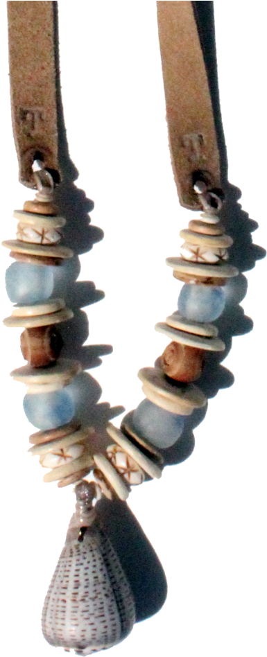 Petite Shell Necklace - Necklace (937x1024), Png Download