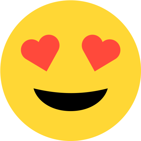 Emoji - Heart Eyes - Emoji With Heart Eyes (500x500), Png Download