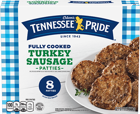 Fully Cooked Turkey Sausage Patties - Odom Tennessee Pride Honey Sausage Biscuit (500x500), Png Download