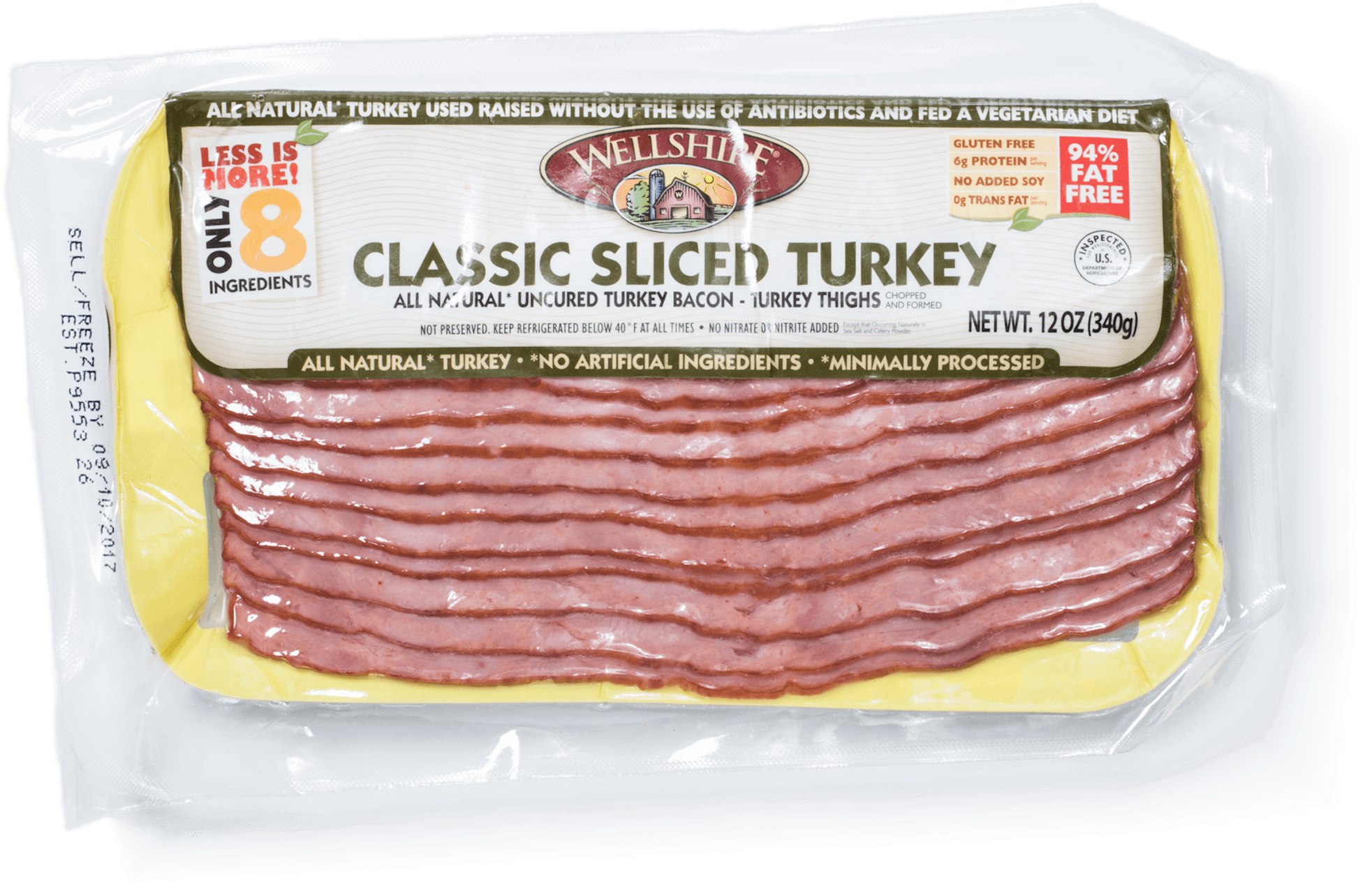 More From Cook's Illustrated - Wellshire Farms Classic Sliced Turkey Bacon - 12 Oz (2058x2058), Png Download