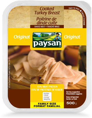 Original Cooked Turkey Breast 500 G - Paysan Head Cheese (335x439), Png Download