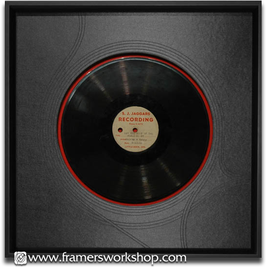 Framed 12 Inch Vinyl Record - Phonograph Record (576x578), Png Download
