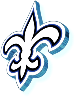 Saints Logo Png New Orleans Saints 3d Logo - Emblem (381x420), Png Download