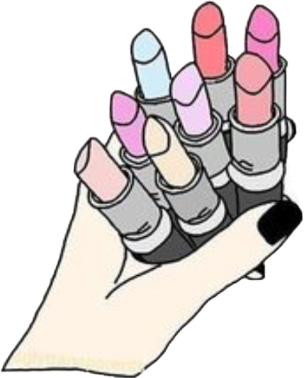 Cute Maquillaje Rush Pintalabios - Labiales De Emoji (429x533), Png Download