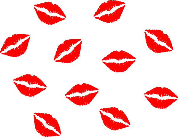 Red Lips Clipart Clipart Library Source - Wall Sticker Kiss Me (600x460), Png Download