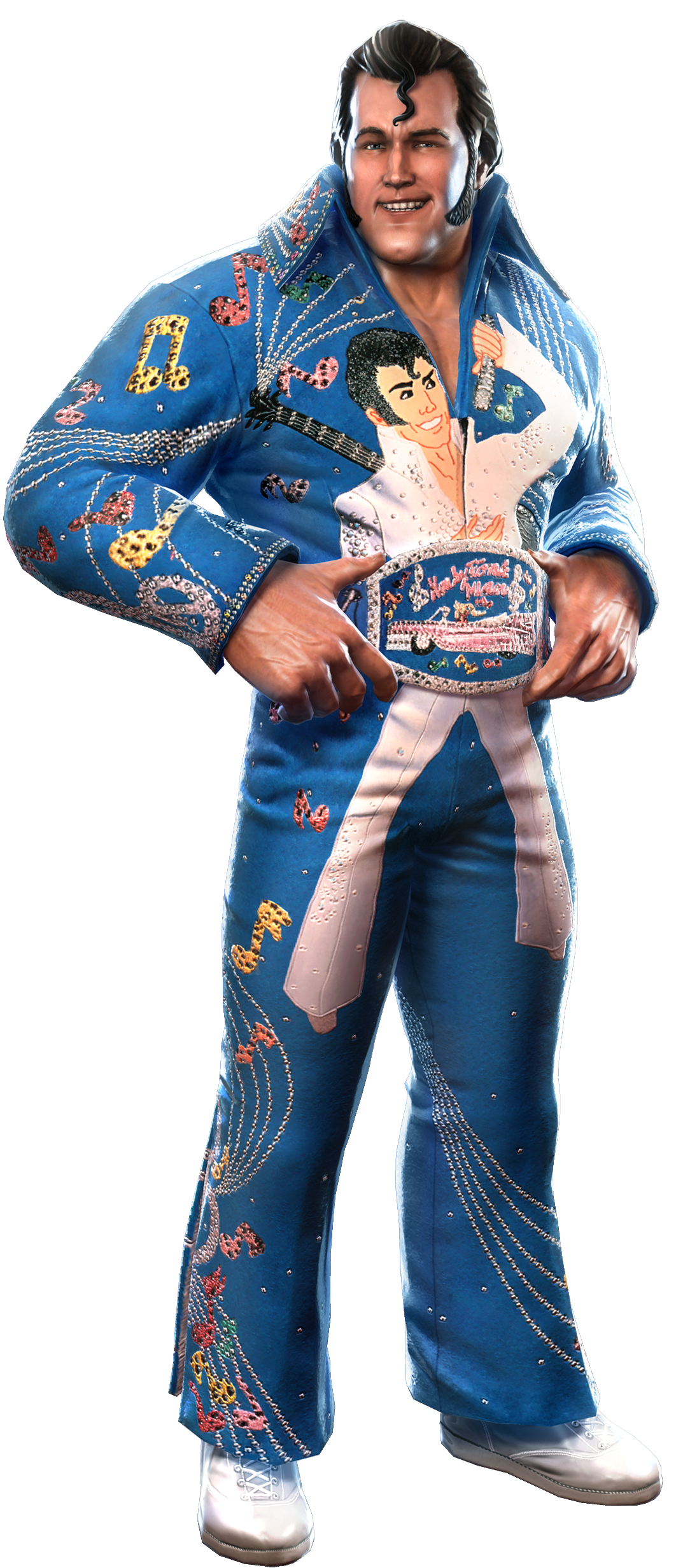 Honky Tonk Man - Wwe All Stars (1832x2750), Png Download