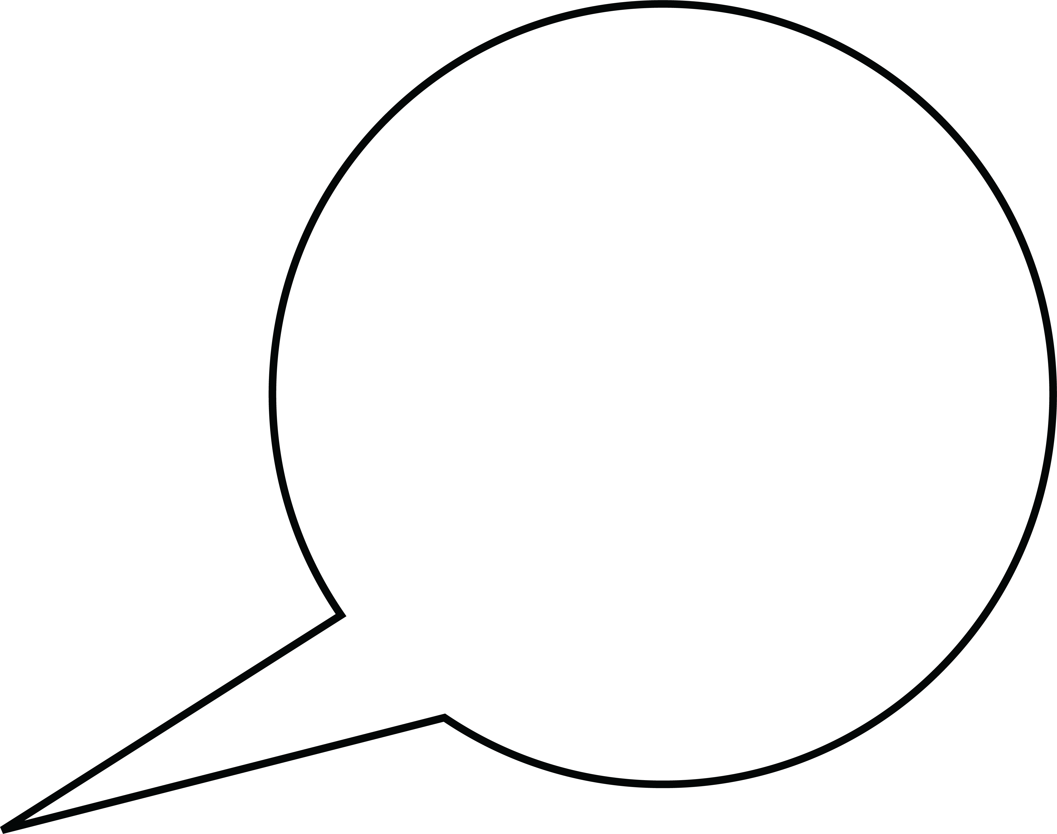 Media Militia Thought And Speech Bubbles-100 - Dialog Box White Png (4001x3158), Png Download