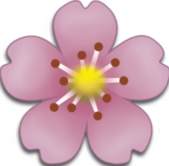 Flor Flower Emoji Overlay Edit Png - Overlays Emoji Png (553x543), Png Download