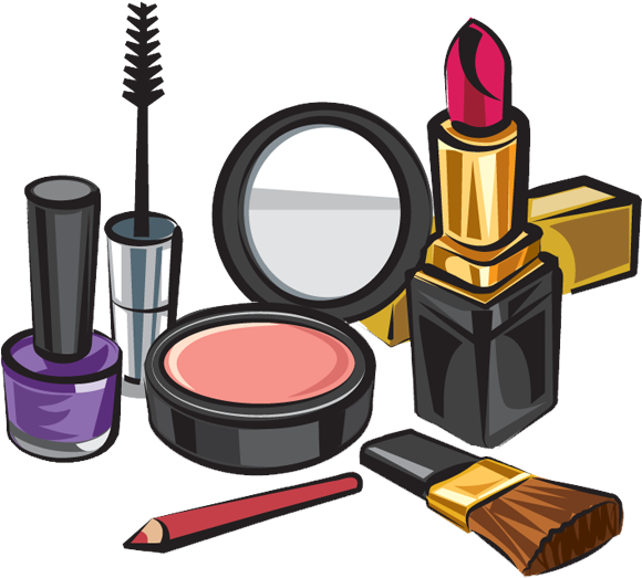 Makeup Tool Pencil And In Color - Makeup Clipart (600x541), Png Download
