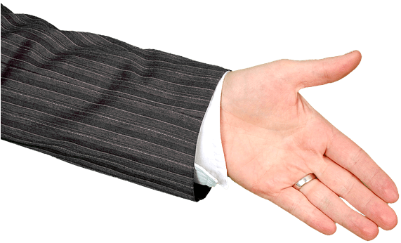 Held Out Hand - Ring (570x414), Png Download