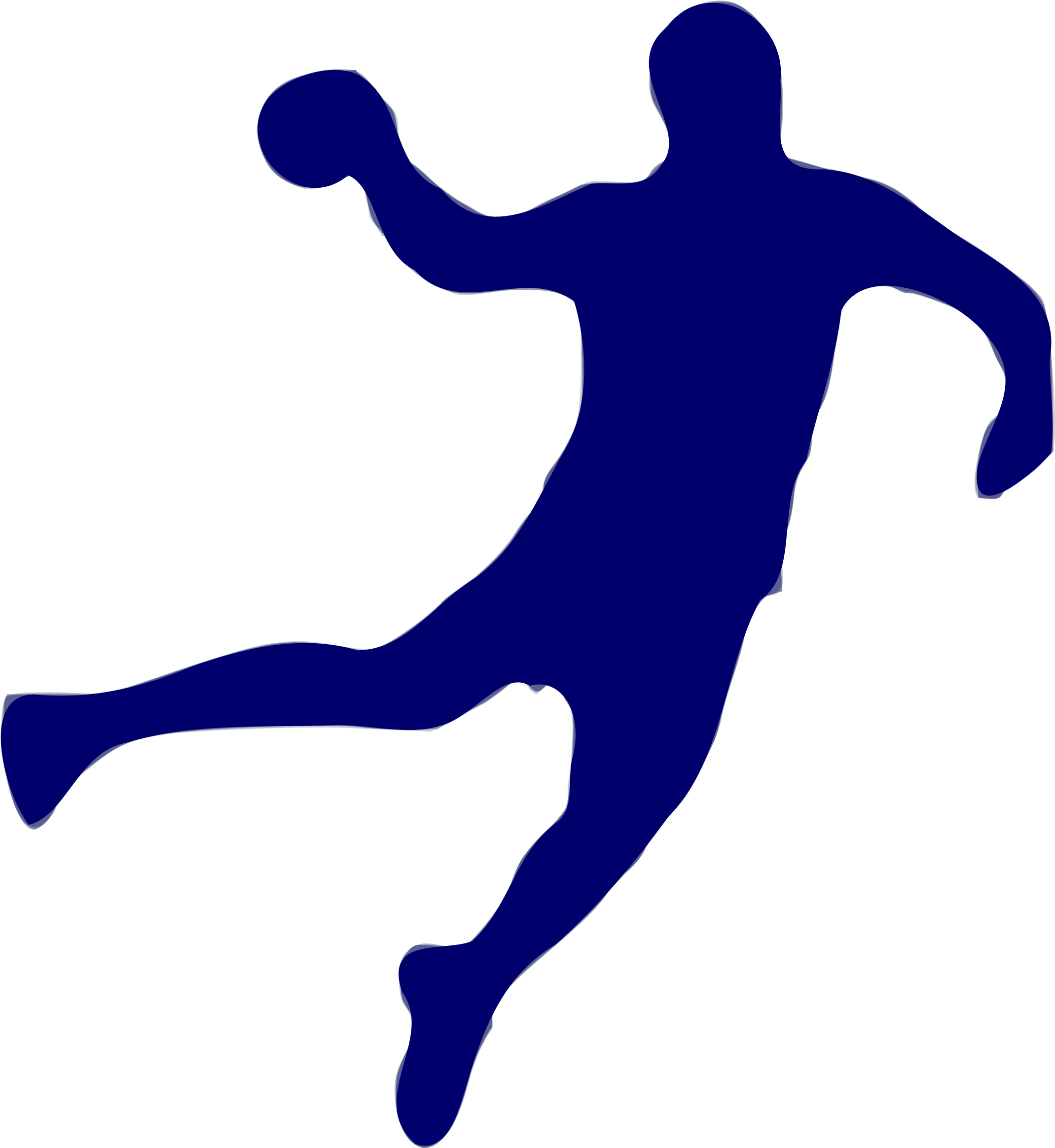 This Free Icons Png Design Of Silhouette Handball 01 (2214x2400), Png Download