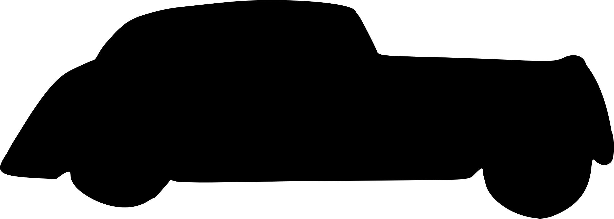 Silhouette Computer Icons Car Line Art Drawing - Clip Art (953x340), Png Download