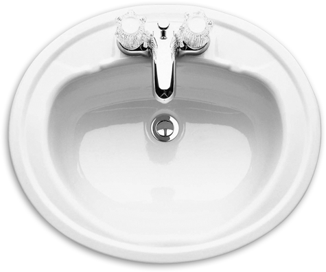 Sink Png - American Standard Colony Oval Bathroom Sink In Bone (480x480), Png Download