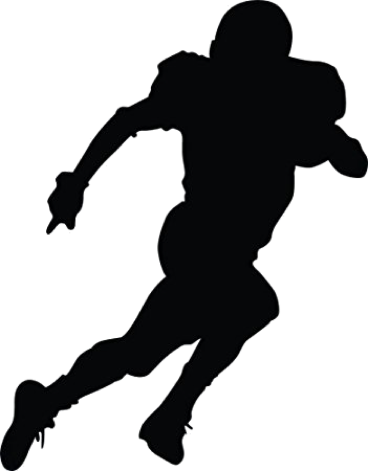 Clipart Resolution 732*937 - American Football Silhouette Png (732x937), Png Download