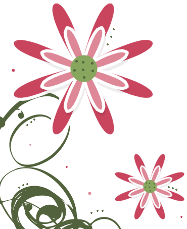White Flower Clipart Transparent Background - Png Cute Flowers Background (370x454), Png Download