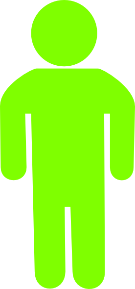 How To Set Use Green Child Silhouette Clipart (276x589), Png Download