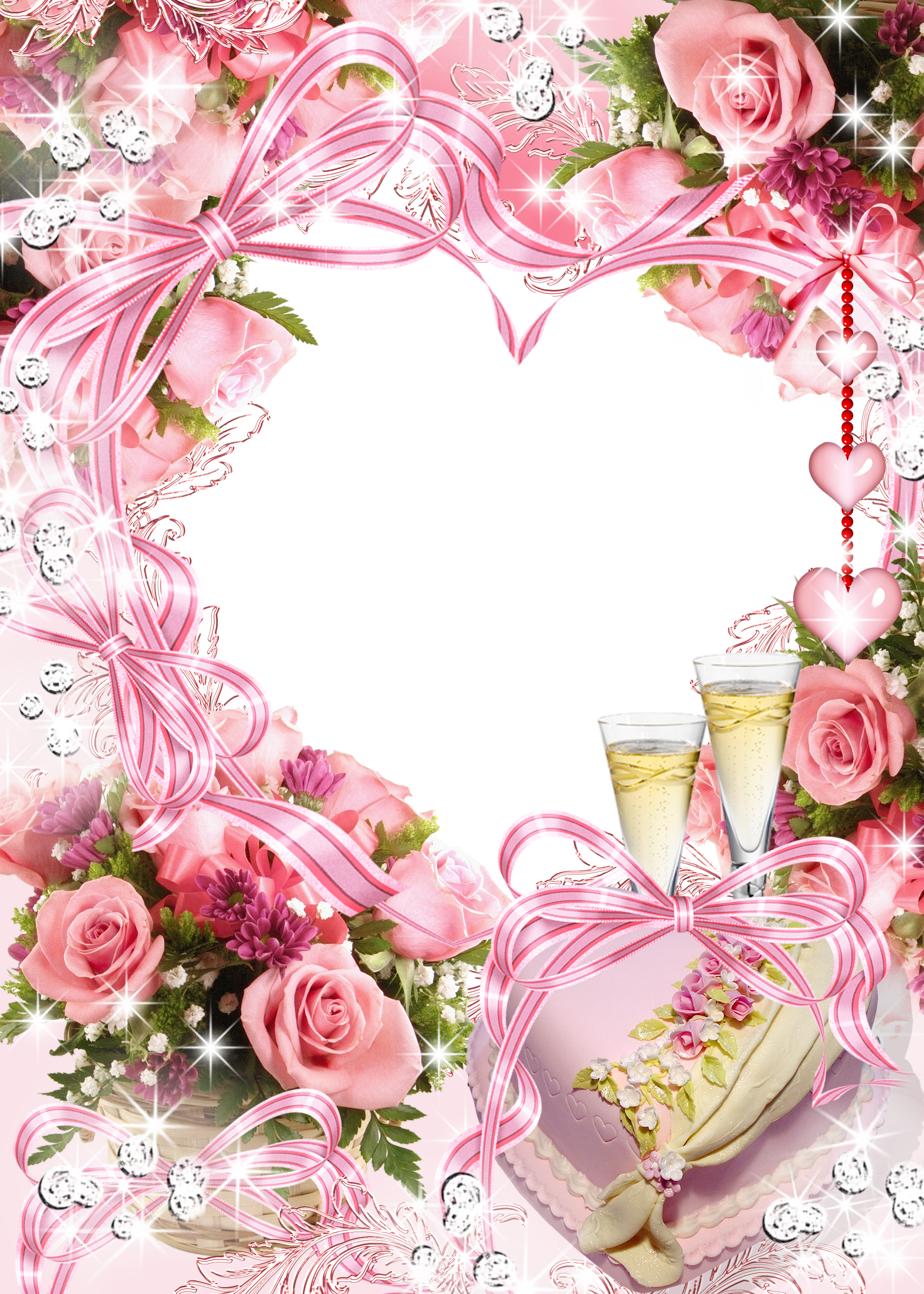 Wedding Anniversary Photo Frame (2500x3500), Png Download