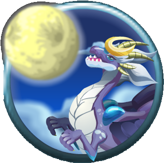 Moon Dragon Recurtment Offer Icon - Moonlight Dragon In Dragon City (382x356), Png Download