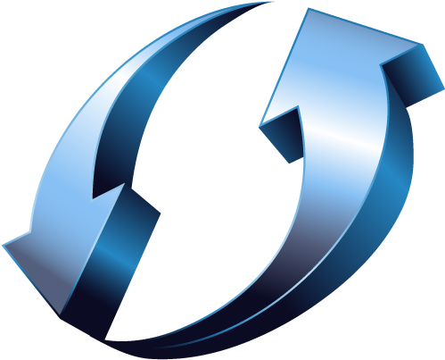 Parent Directory - 3d Circular Arrow Png (500x500), Png Download