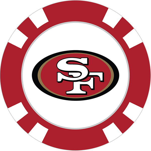 San Francisco 49ers Poker Chip Ball Marker - Detroit Tigers Circle Logo (600x602), Png Download