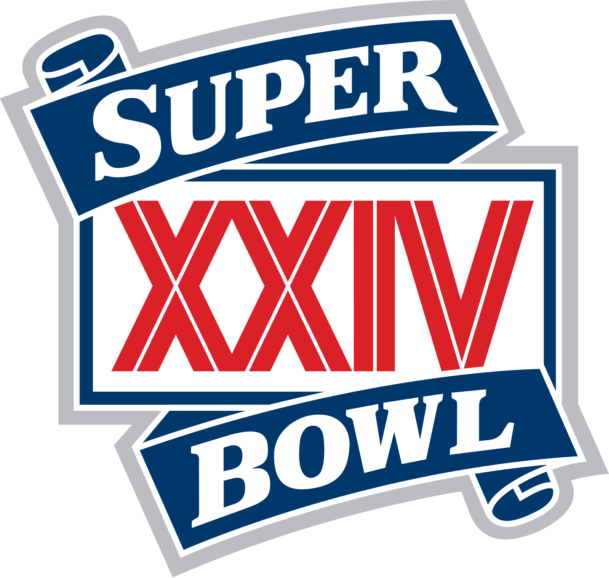 San Francisco 49ers (nfc) (14 2), Denver Broncos - Super Bowl Xxiv Logo (2000x1898), Png Download