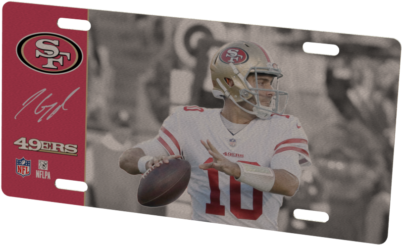 San Francisco 49ers Jimmy Garoppolo Metal Photo - San Francisco 49ers (1024x768), Png Download