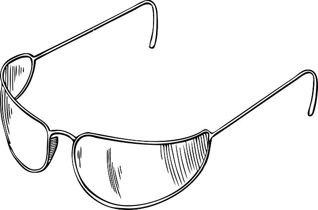 Outline, Fashion, Sun, Sunglasses, Glasses - Outline Image Of Sun Glasses (640x422), Png Download