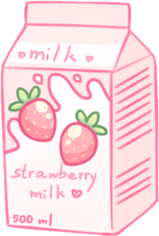 Overlay Png Filter Freetoedit Boba Drink Pastel Filter - Anime Strawberry Milk Aesthetic (720x677), Png Download