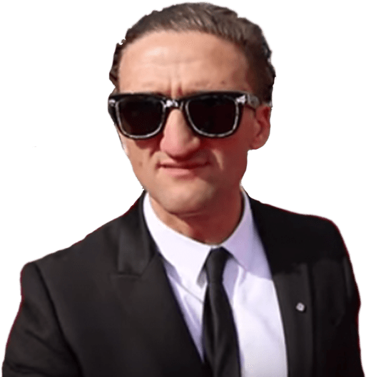 Casey Neistat Suit - Casey Neistat Face Transparent (586x600), Png Download