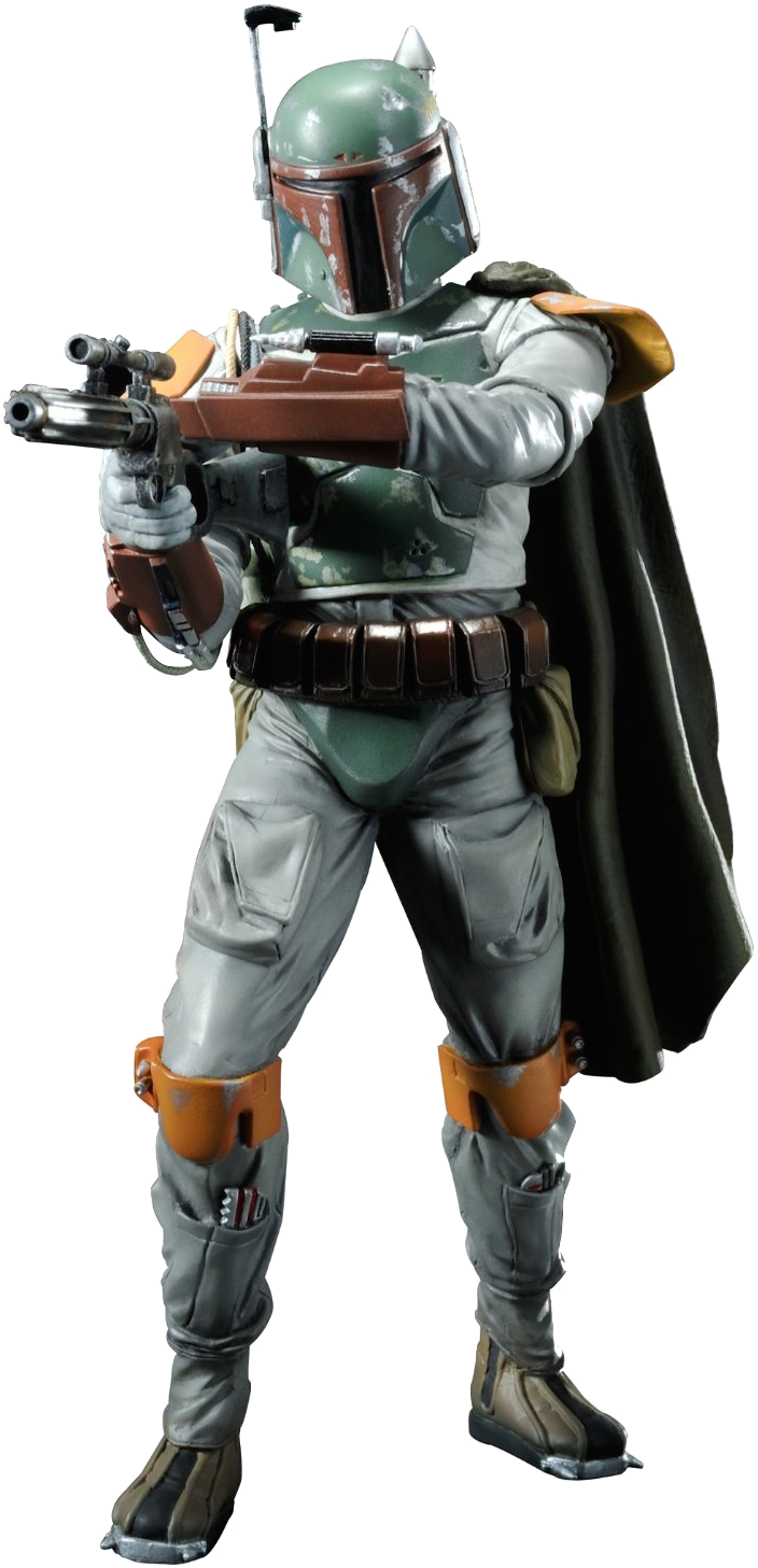 Also I Expressly Remember Sitting In The Theater For - Boba Fett Statue Return Of The Jedi 1/10 Star Wars (704x1457), Png Download