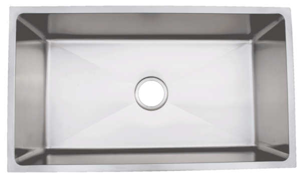 Urban Place Large Single Bowl Apron Sinks - Cin Ci R-zs-300 18 Gauge Radial Integration Gauge Stainless (600x352), Png Download