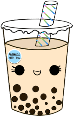 Bobalicious Boba Messages Sticker-5 - Milk Tea Emoji Png (408x408), Png Download