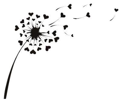 Graphic Download Dandelion Clipart Wildflower - Dente De Leão Desenho (418x349), Png Download