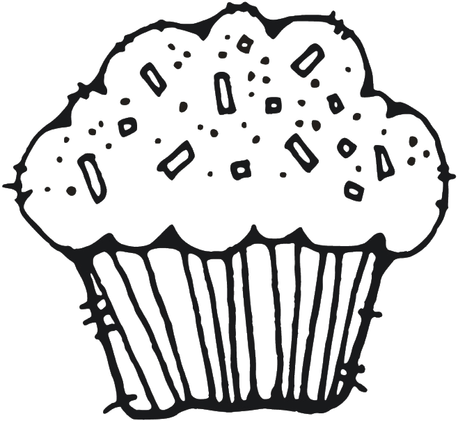 Muffin Coloring Page - Muffins With Mom Banner (700x825), Png Download
