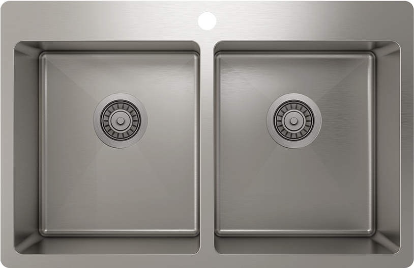 Stainless Steel Kitchen Sink, Handcrafted - Sink (960x720), Png Download