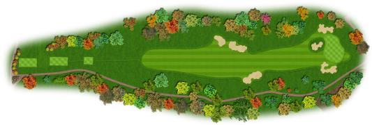 Which Is Dead, Especially Left With A Left Hole Location - Bellerive Country Club 15th Hole (600x300), Png Download