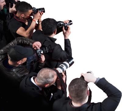 Paparazzi Free Png Image - Paparazzi Png (400x365), Png Download