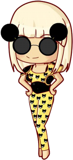 Lady Gaga Paparazzi Caricatura Png Png Images - Lady Gaga Paparazzi Png (400x533), Png Download