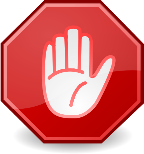 Ninja Chicken Icon - Stop Sign With X (500x500), Png Download