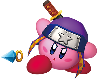 Kirby Fun Facts Nintendo Kids Club - Kirby Ninja (400x400), Png Download