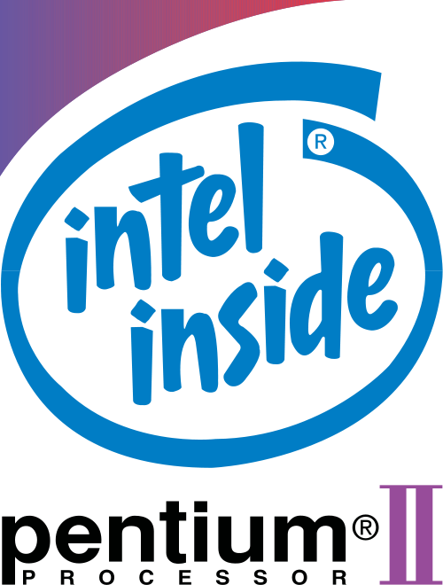 500px-intel Pentium Ii Processor Logo - Intel Pentium Iii 800 Mhz Processor (500x660), Png Download