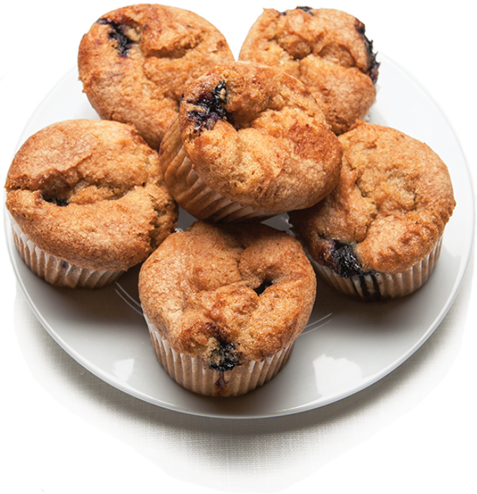 Blueberry Muffins - Muffins Transparent (680x704), Png Download