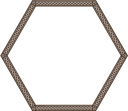 Celtic-border - Pentagon Icon (500x432), Png Download