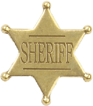 Sheriff's Tip Star Badge - Sheriff Badge Transparent Background (500x500), Png Download