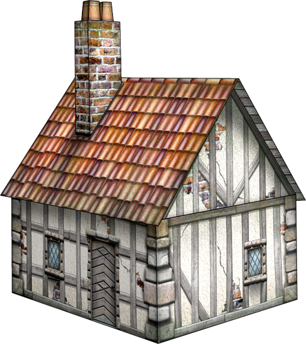 Cabin Transparent Background - Cartoon Cabin With Transparent Background (444x500), Png Download