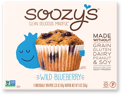 Soozy's Blueberry Muffins (450x360), Png Download