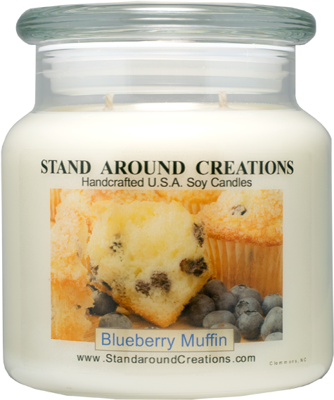 Blueberry Muffin Apothecary 16-oz - Stand Around Creations Gourmet Dark Chocolate Apothecary (500x598), Png Download